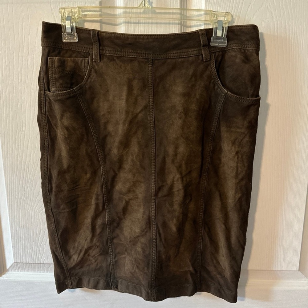 Burberry 100% Goat Leather mini skirt size 6